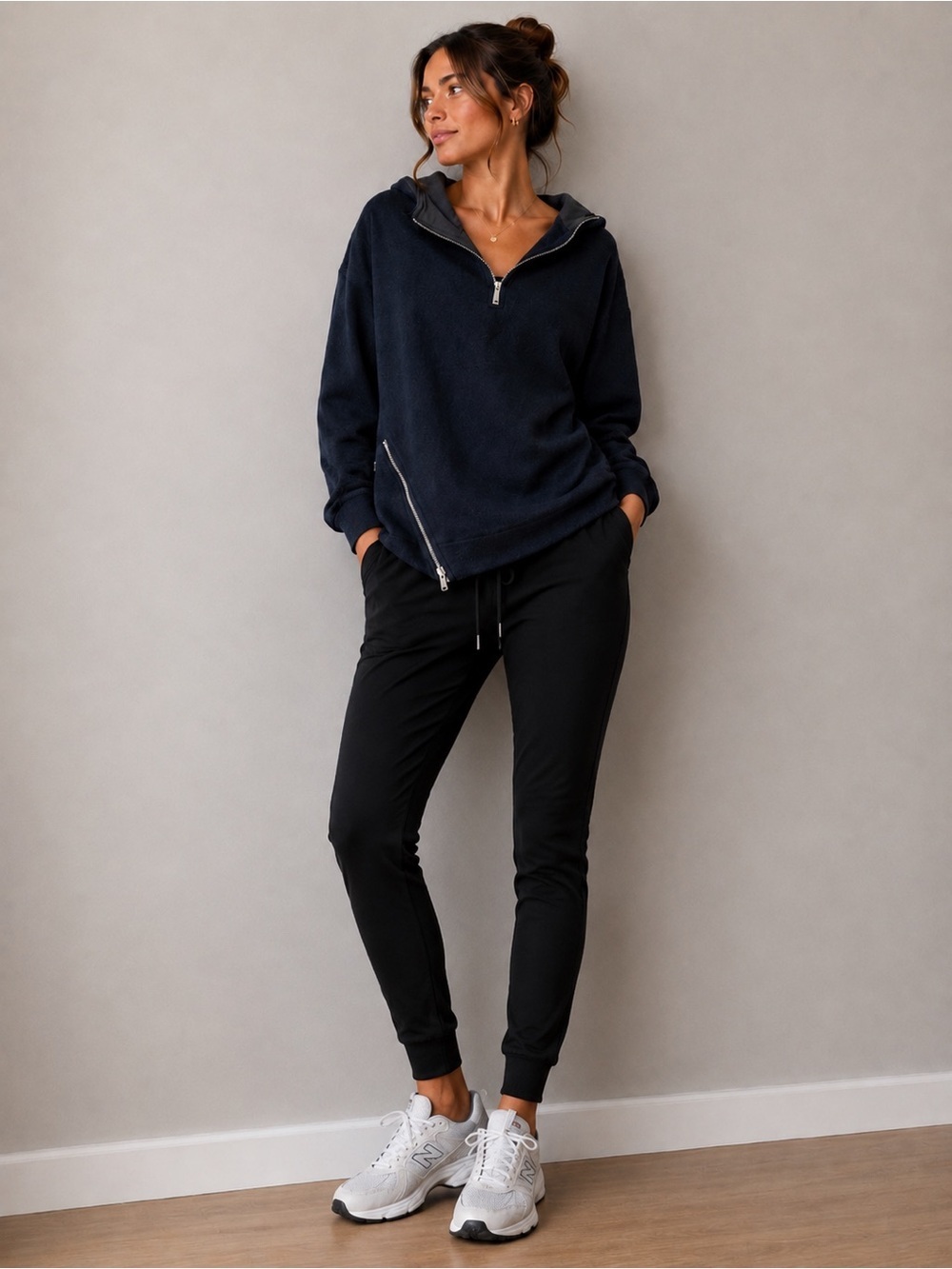 New balance hooded sweater small